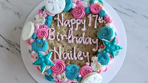 Beach Themed Birthday Cookie Cake